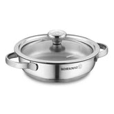 Omelette with lid , Silver